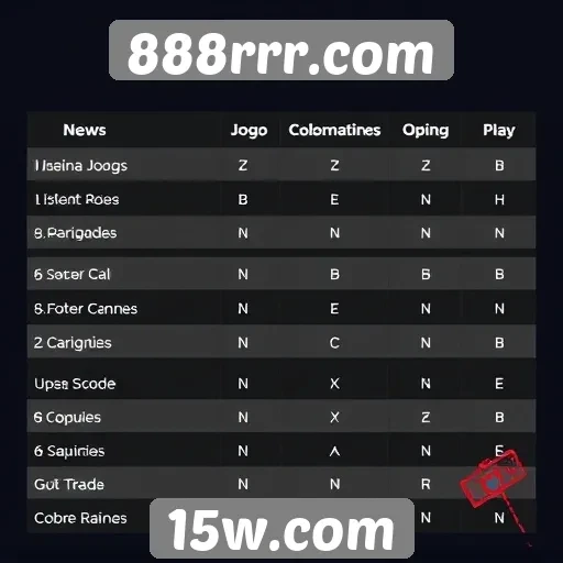 Comparativo de jogos disponíveis no site 888rrr.com